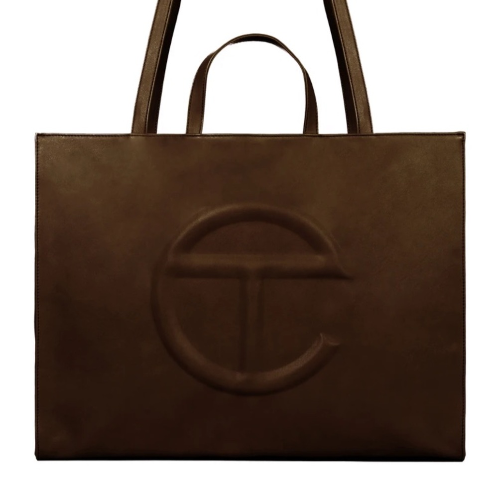 Telfar Large Chocolate Shopping Bag - Picture 1 of 5